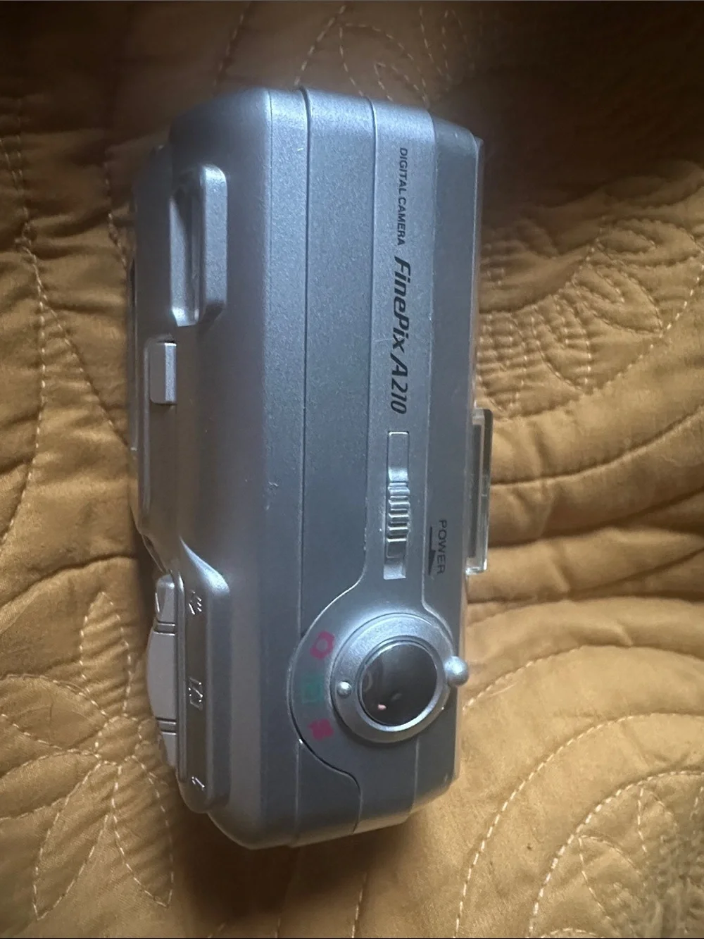 FUJIFILM FinePix A210 Digital Camera 3.2MP Silver Digicam with 256 MB XD Card
